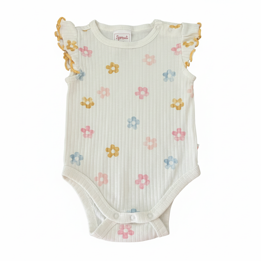 Sprout ribbed bodysuit - size 000 image 0