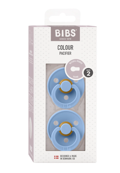 BIBS round dummy 2pk -Sky Blue image 2