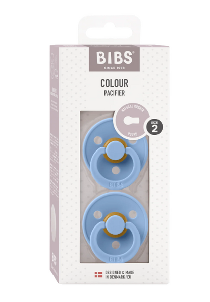 BIBS round dummy 2pk -Sky Blue image 2