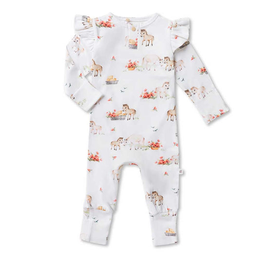 Snuggle Hunny pony pals organic growsuit - size 0 image 0