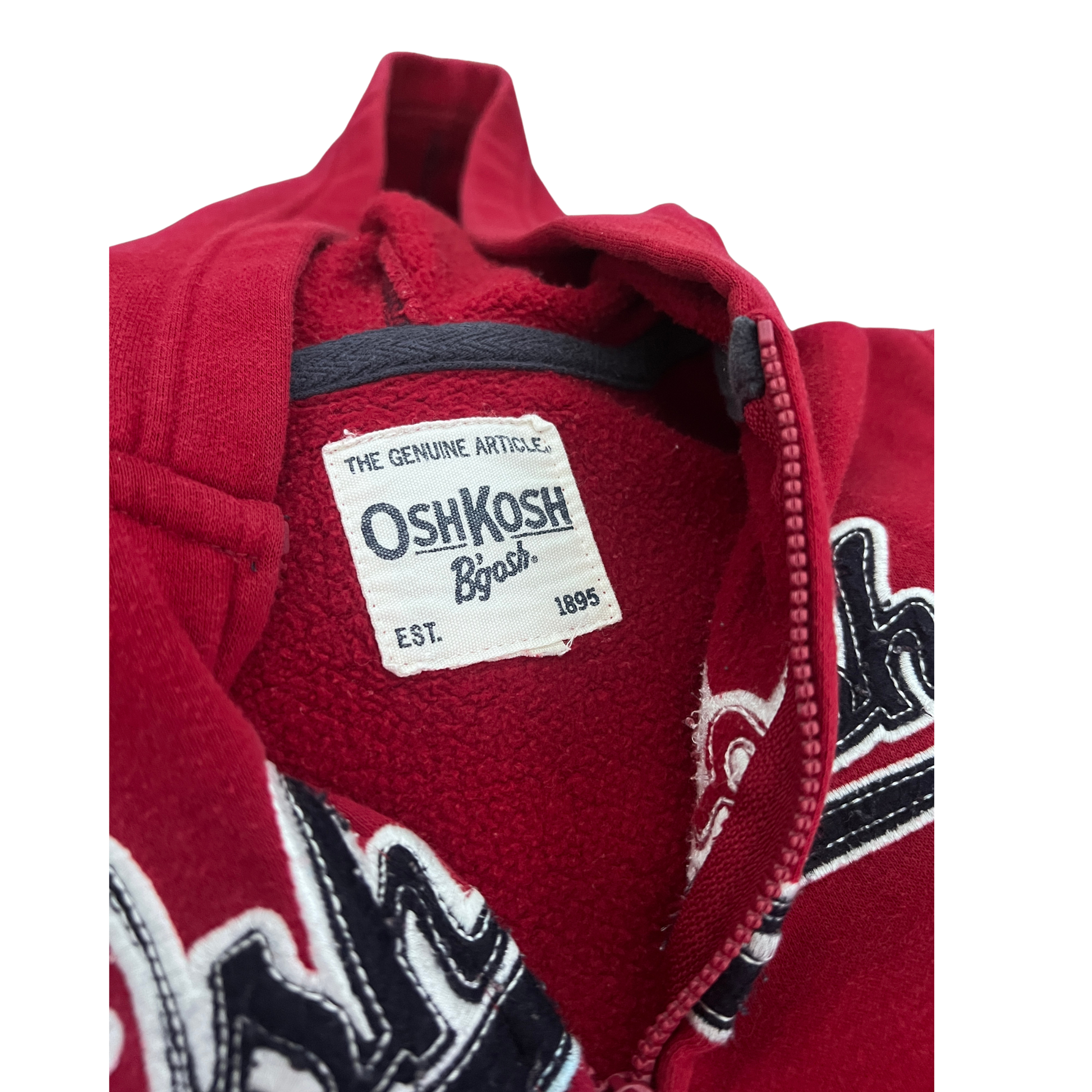 OshKosh B'Gosh zip logo hoodie - size 4 image 3