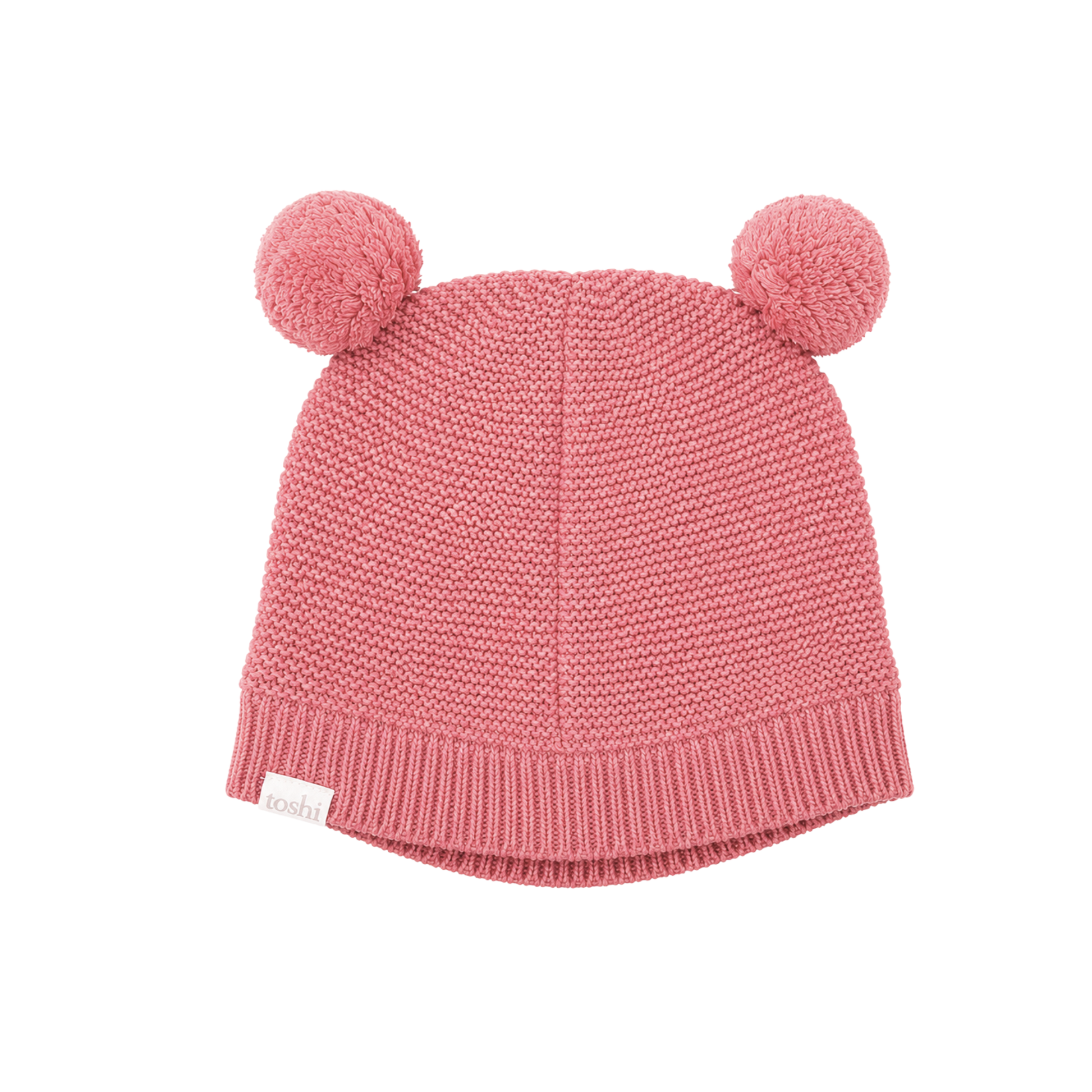 Toshi beanie in snowy coral - size small (approx. 8-12 months) image 0