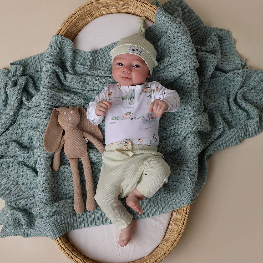 Snuggle Hunny honeydew organic pants - size 000 image 2