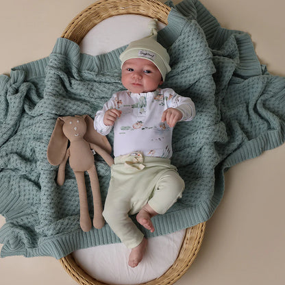 Snuggle Hunny honeydew organic pants - size 000 image 2