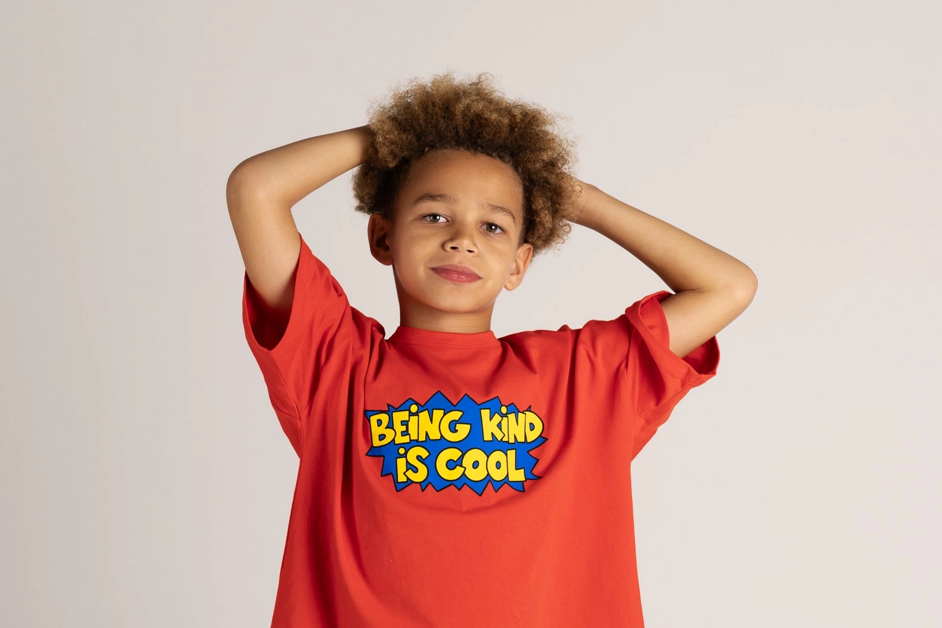 Bbobbie being kind is cool tee in classic red image 2