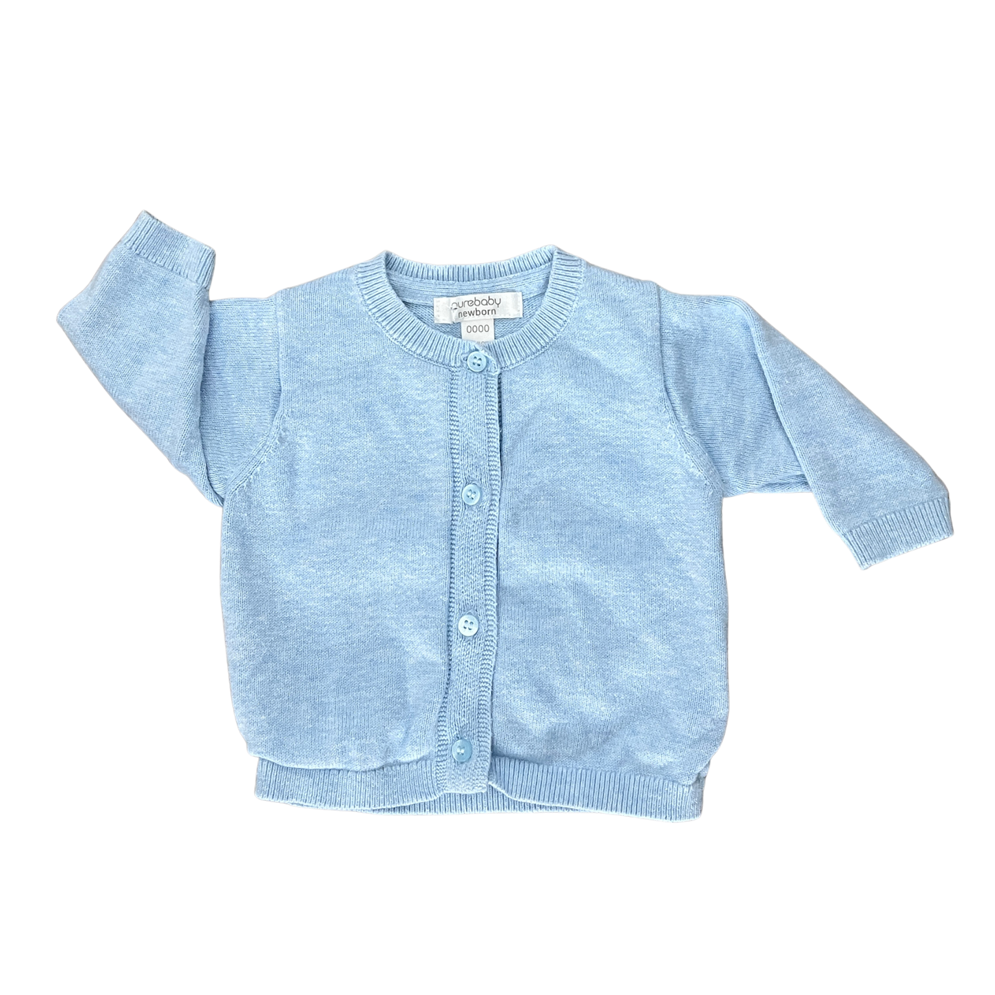 Purebaby organic cardigan and leggings set - size 0000 image 1