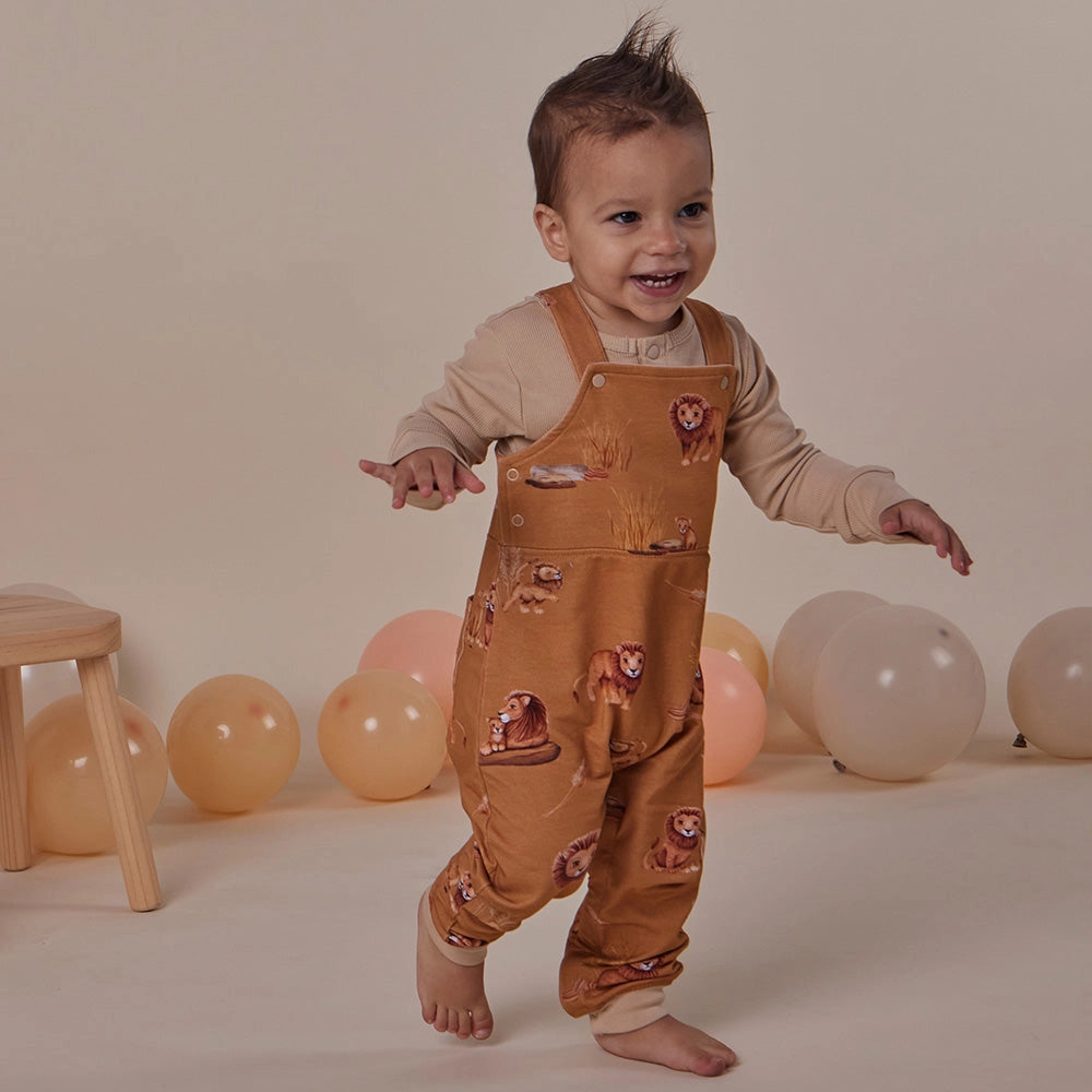 Snuggle Hunny Roar Organic Snuggle Overalls