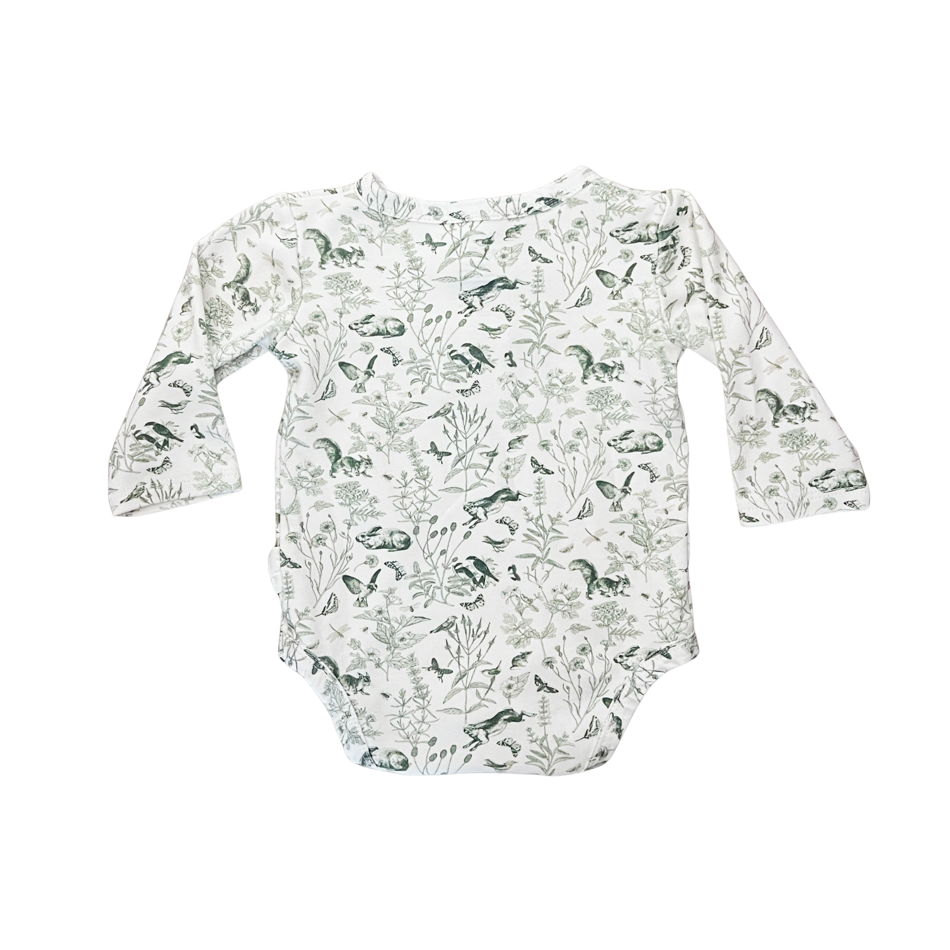 Indigo and Lellow forest friends bodysuit - size 0 image 1