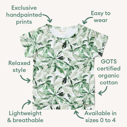 Snuggle Hunny evergreen organic t-shirt  - size 3 image 1