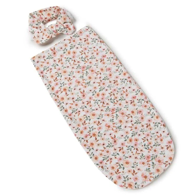 Snuggle Hunny spring floral snuggle swaddle (missing top knot) image 0