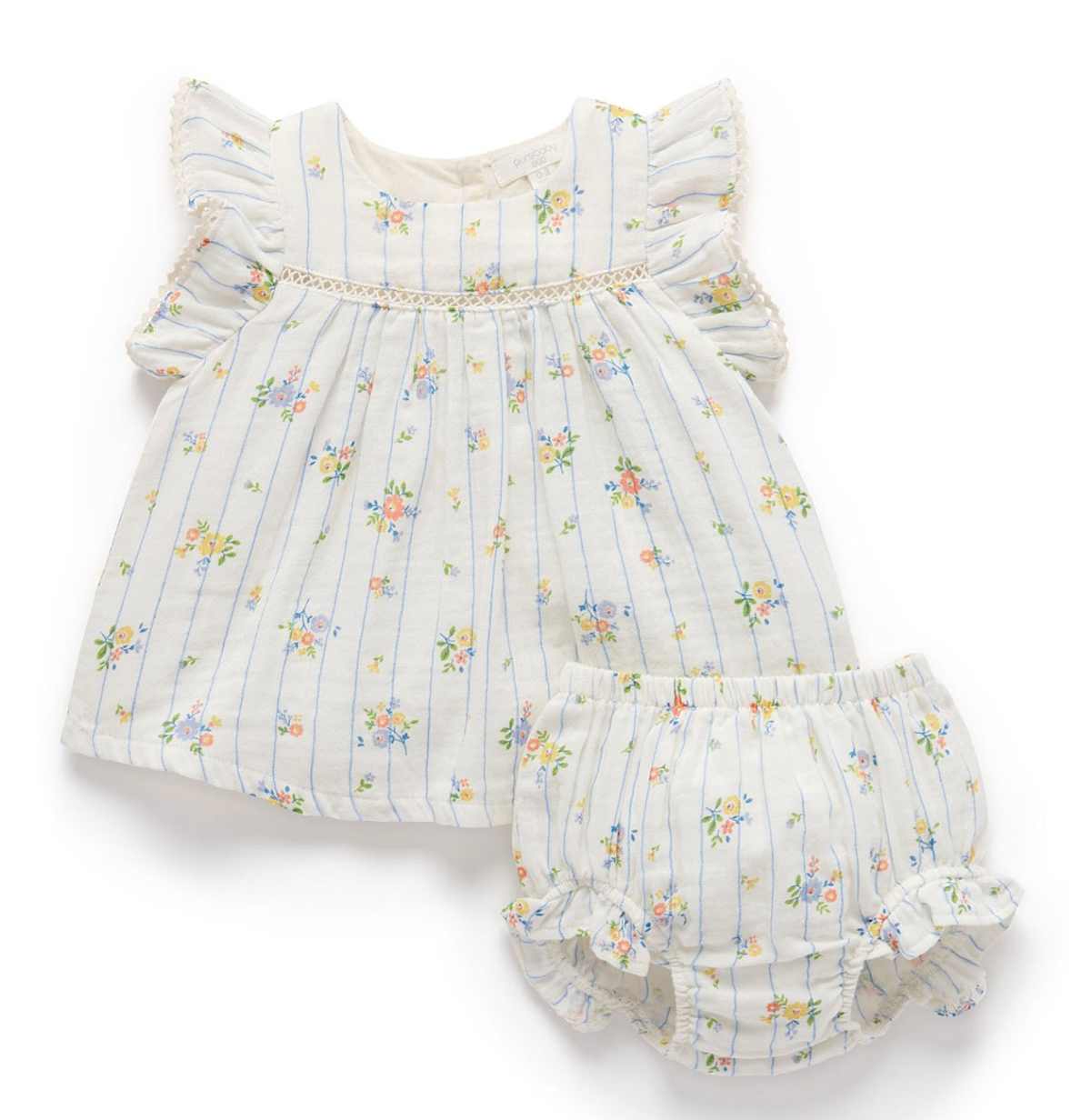Purebaby floral set - size 1 image 0