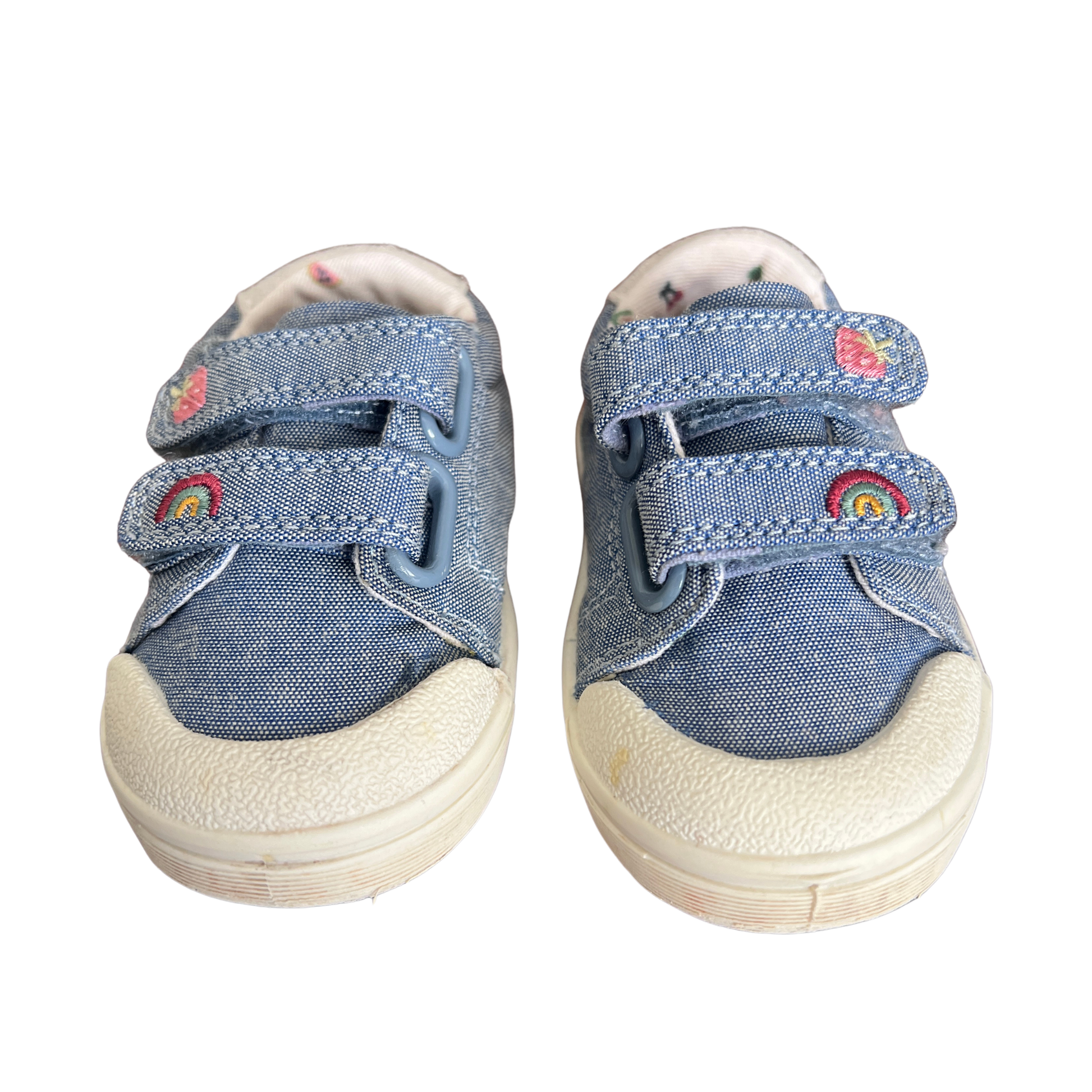 Next blue denim trainers - size EU 20/UK 4 (0-12 months) image 1