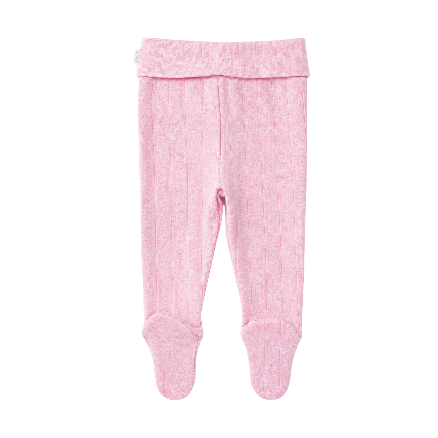 Purebaby pointelle legging in peony melange - size 00 image 1