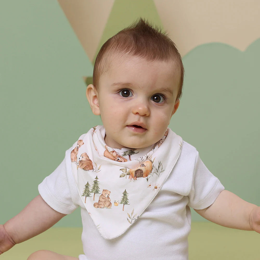 Snuggle Hunny bears dribble bib image 2