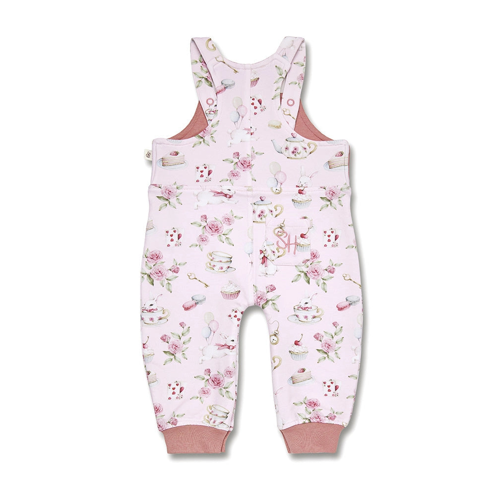 Snuggle Hunny Alice's Tea Party Organic Snuggle Overalls