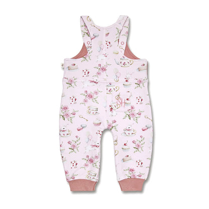 Snuggle Hunny Alice's Tea Party Organic Snuggle Overalls