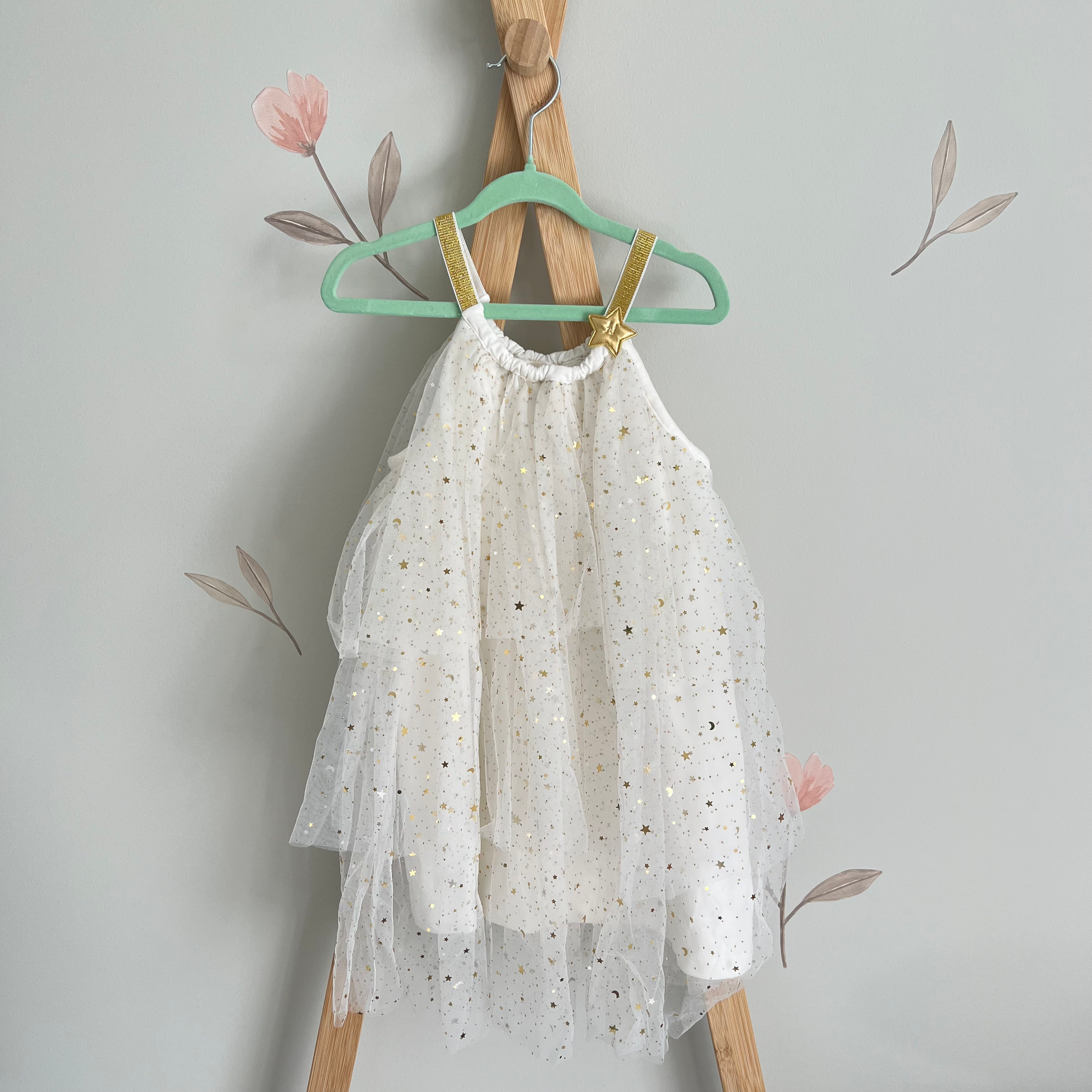 Bebe by Minihaha sparkly tiered dress - size 3 image 2