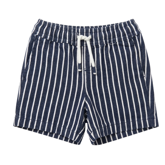 Seed Heritage core logo shorts in midnight stripe - size 2 image 0