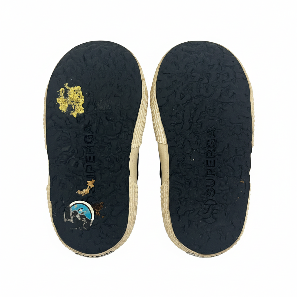 Superga navy bstrap shoes - size EU 20 image 4