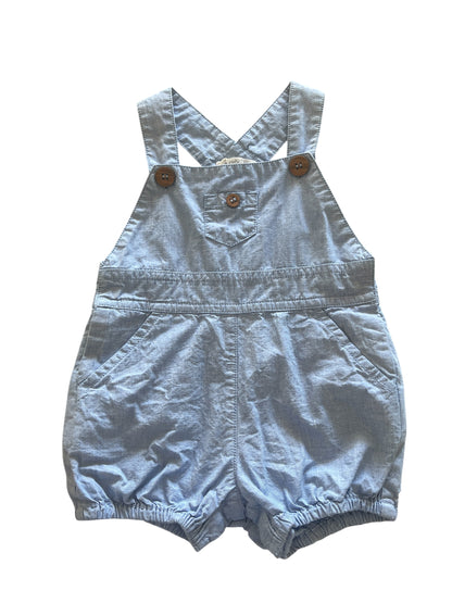 Purebaby blue overalls - size 00 image 0