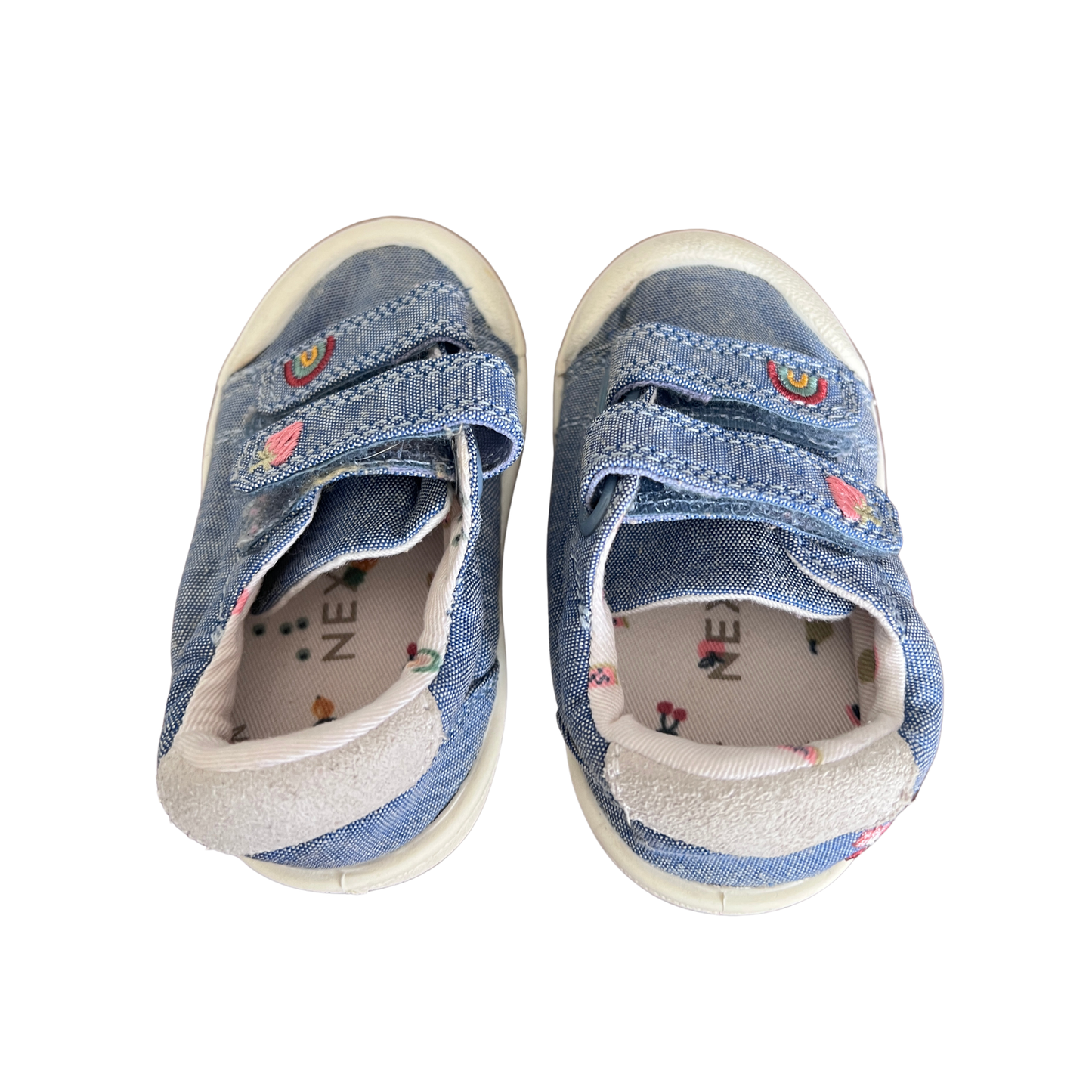 Next blue denim trainers - size EU 20/UK 4 (0-12 months) image 3