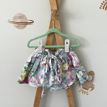 La Sienna Couture floral suspender skirt  - size 1 image 1