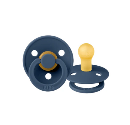 BIBS round dummy 2pk - Steel Blue image 0