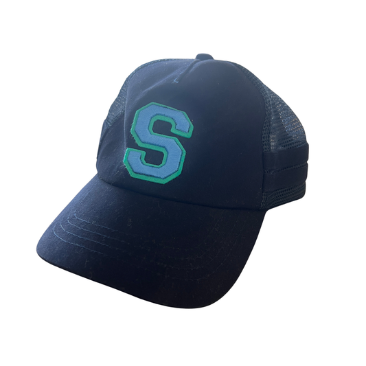 Seed heritage initial 'S' cap in navy - one size image 0