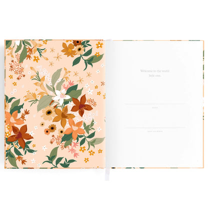 Fox and Fallow baby milestones book years 0-6 - floral image 1