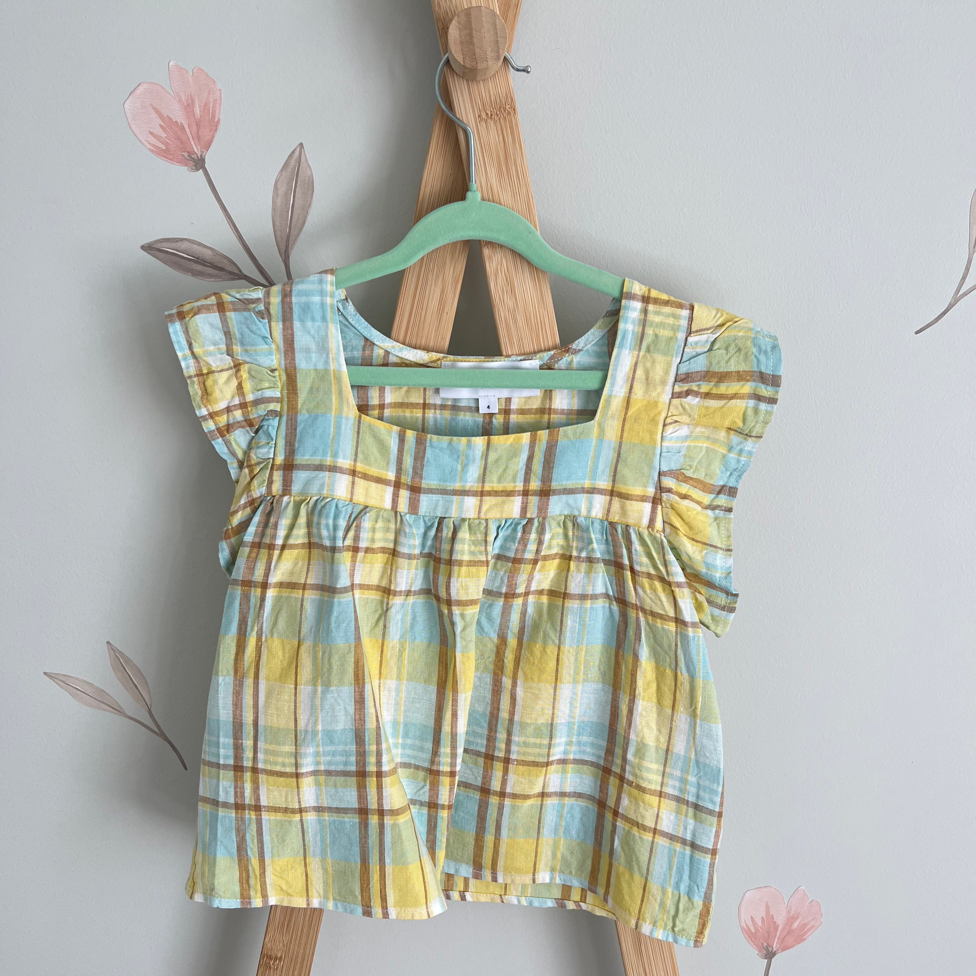 Aere lien square neck frill top - size 4 image 0