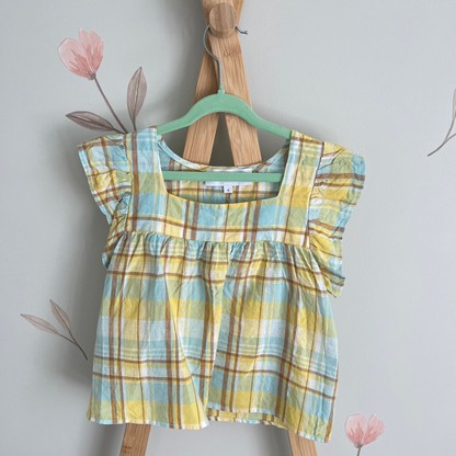 Aere lien square neck frill top - size 4 image 0