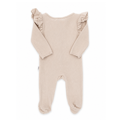 Soll. The Label ribbed bodysuit in oatmeal - size 0 image 1