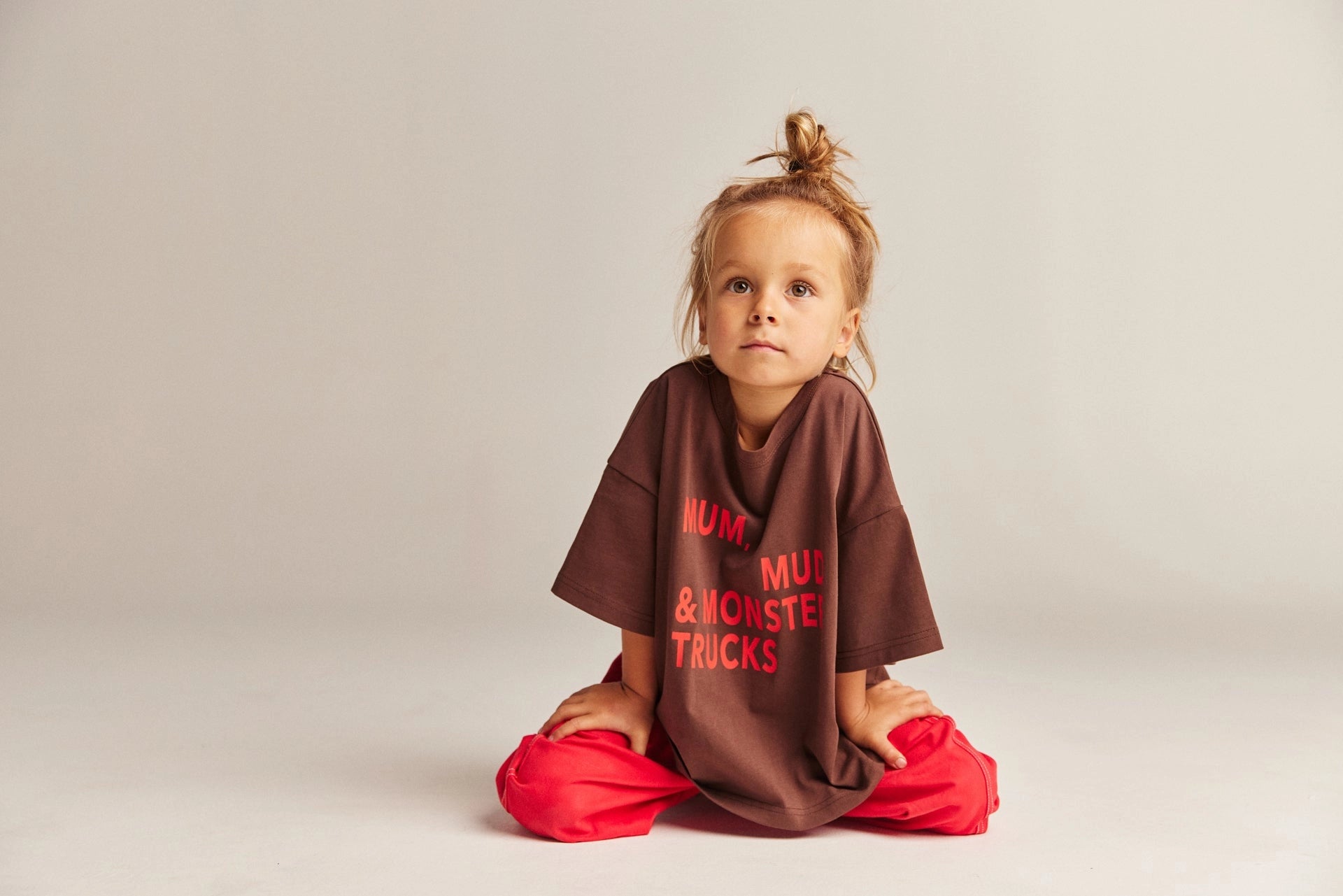Bbobbie mmm tee in brown/red image 2