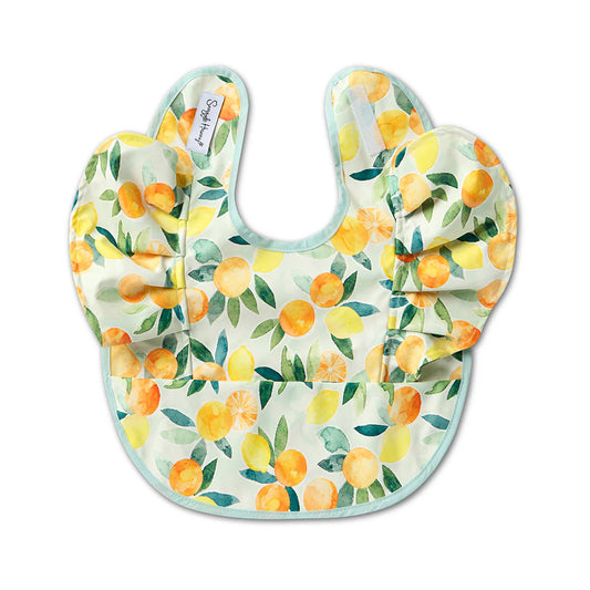 Snuggle Hunny citrus squeeze frill snuggle bib image 0