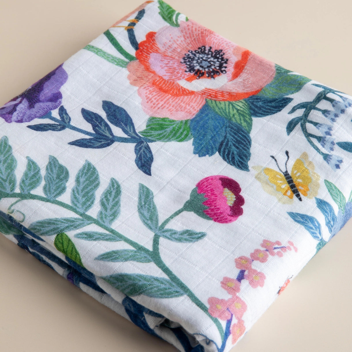 Snug as a Bub & Co summer garden muslin baby swaddle image 0