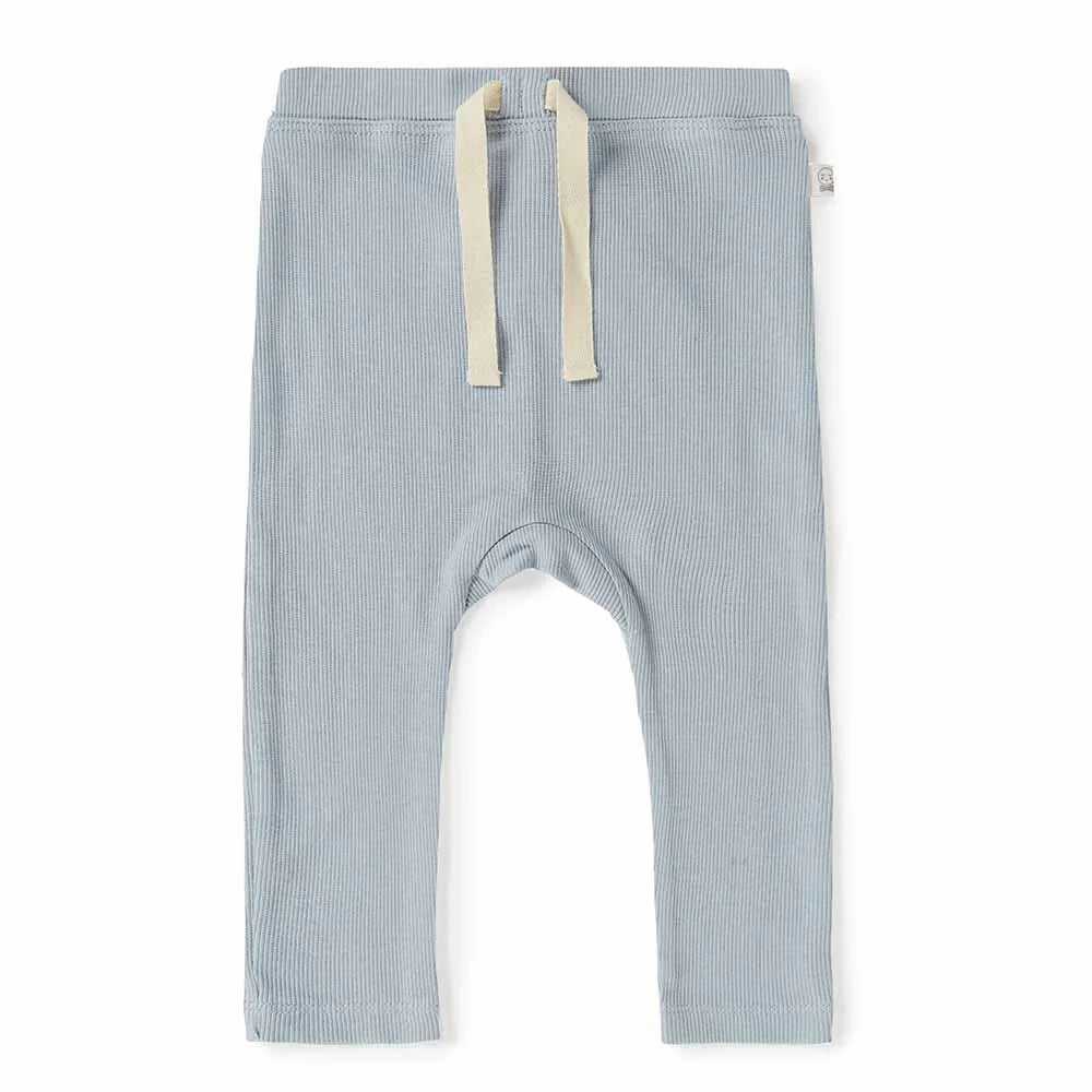 Snuggle Hunny zen blue organic pants - size 3 image 0