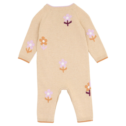 Fox and Finch flower knitted romper - size 000 image 1