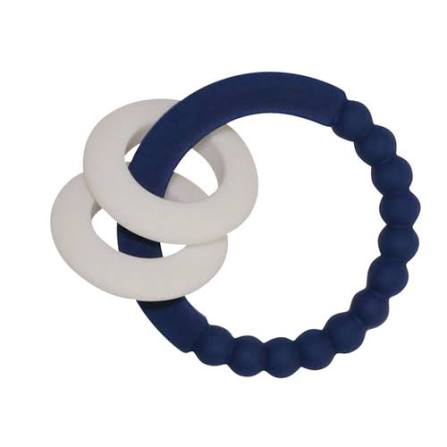 Winibeads teether - navy blue + white image 0