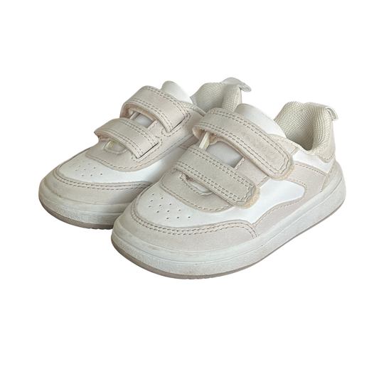 H+M white/beige trainers - size EU20/21 (12-18 months) image 0