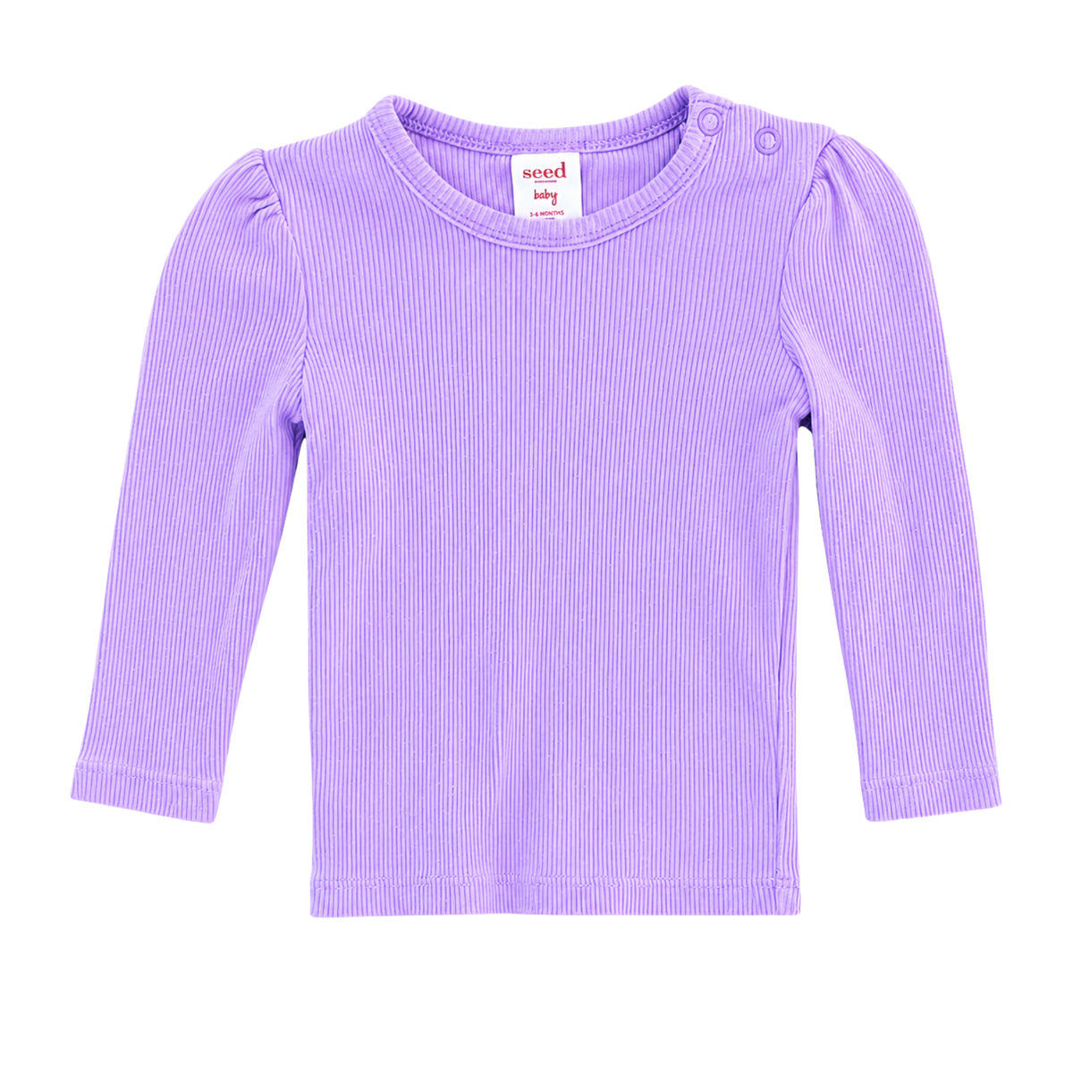 Seed Heritage purple ribbed top - size 00 image 0
