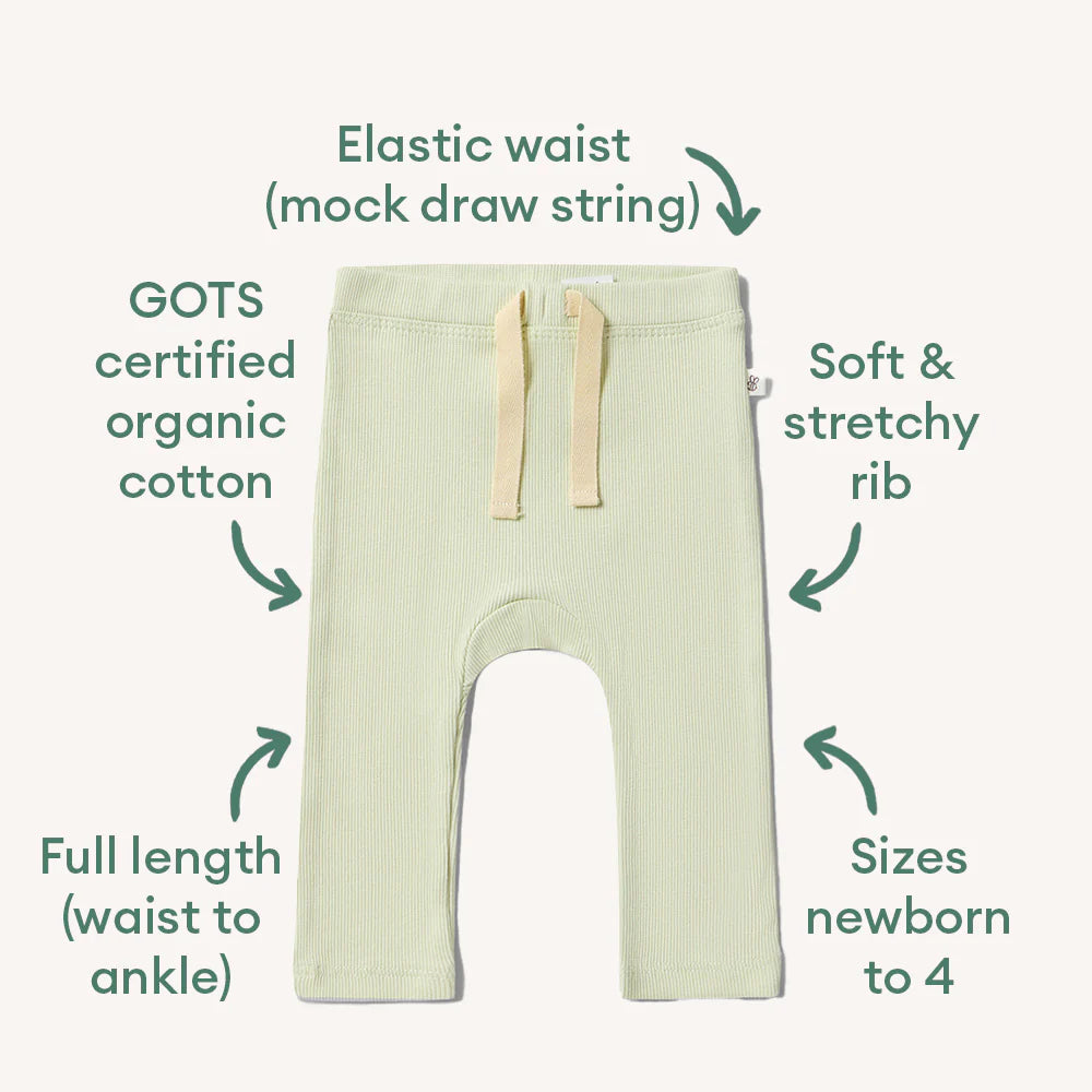 Snuggle Hunny honeydew organic pants - size 000 image 1