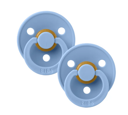 BIBS round dummy 2pk -Sky Blue image 1