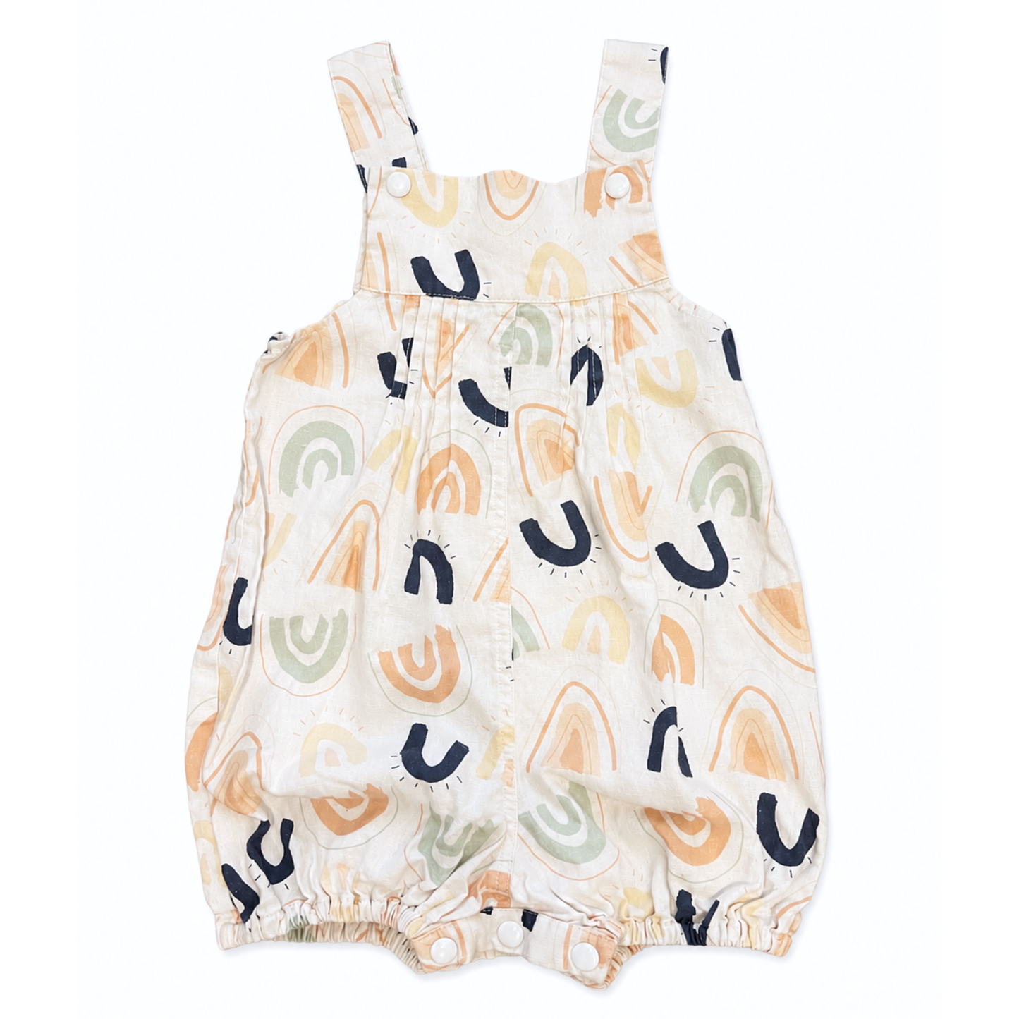 Dukes + Duchesses alfie rainbow overalls - size 1 image 0