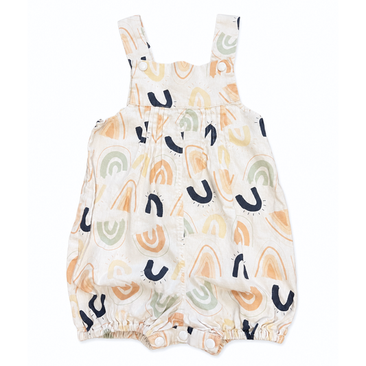 Dukes + Duchesses alfie rainbow overalls - size 1 image 0