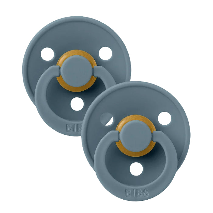 BIBS round dummy 2pk - Petrol Blue image 1
