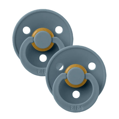 BIBS round dummy 2pk - Petrol Blue image 1