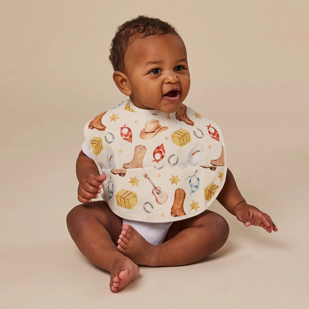 Snuggle Hunny Cowboys snuggle bib