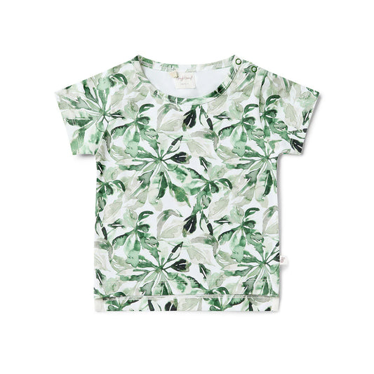 Snuggle Hunny evergreen organic t-shirt  - size 3 image 0