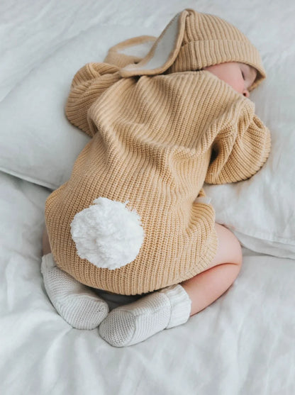 Ziggy Lou Easter bubble romper in sand fleck - size 000 image 1