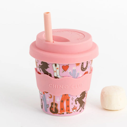 Chino Club - Cowgirl Babychino Cup 4oz + straw image 0
